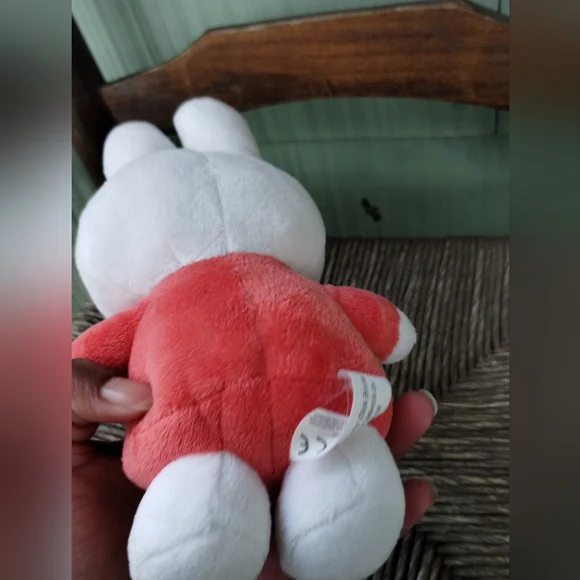 DICK BRUNA Miffy Tiamo Bunny Rabbit Lovey Baby Rattle plush stuffed animal 9in - Picture 7 of 13